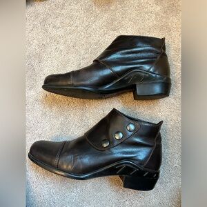 Ariat 3 Snap Spat Women’s Brown Leather Chelsea Ankle Boots Size 6.5M